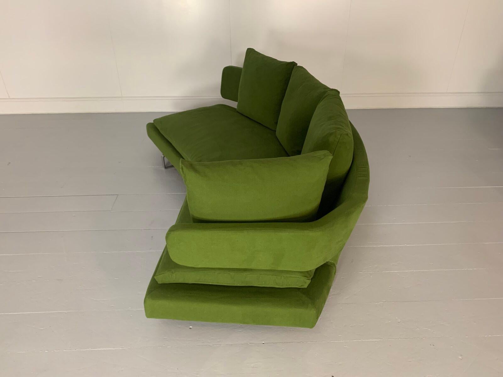 Paire de canapés à 3 placesArne de B&B Italia en tissu vert en vente 7