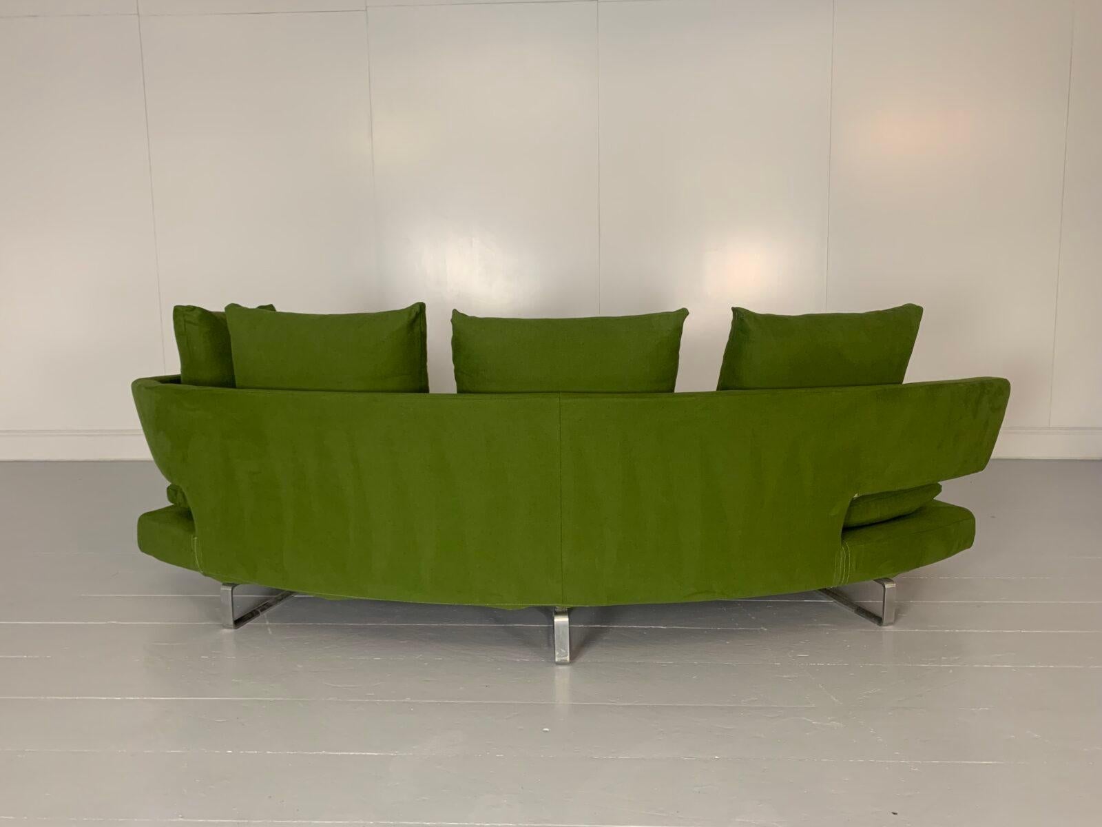 Paire de canapés à 3 placesArne de B&B Italia en tissu vert en vente 8