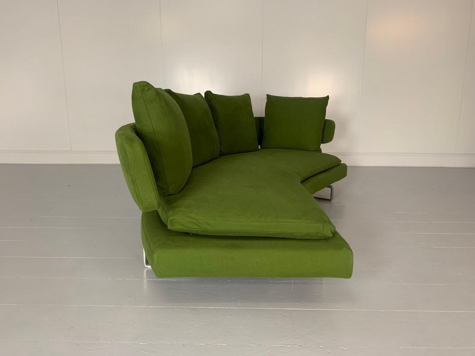 Paire de canapés à 3 placesArne de B&B Italia en tissu vert en vente 9