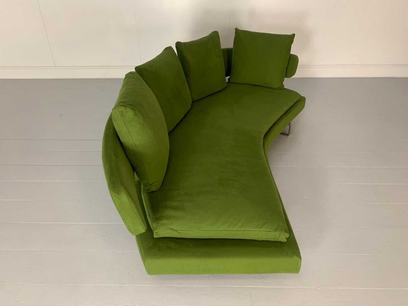 Paire de canapés à 3 placesArne de B&B Italia en tissu vert en vente 10