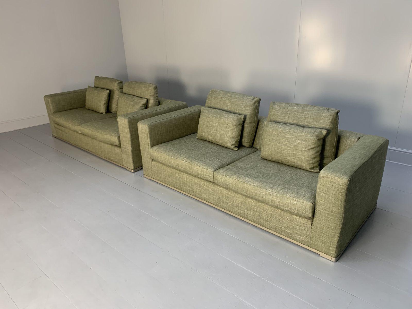 pale green sofa