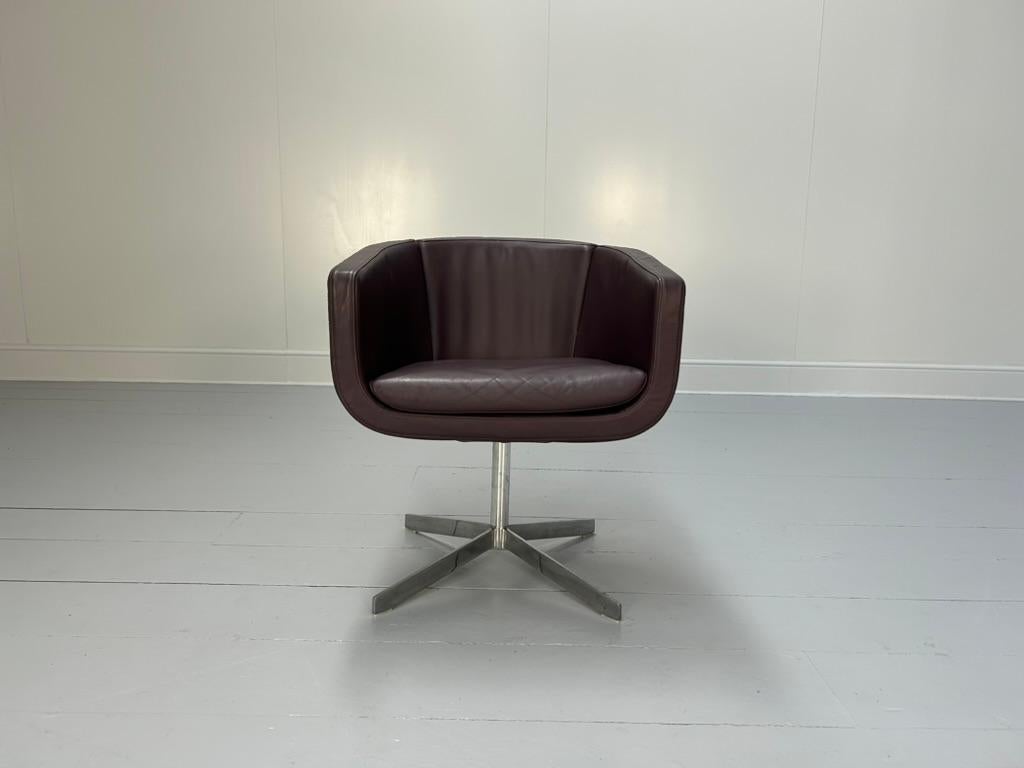 Cuir Paire de fauteuils 