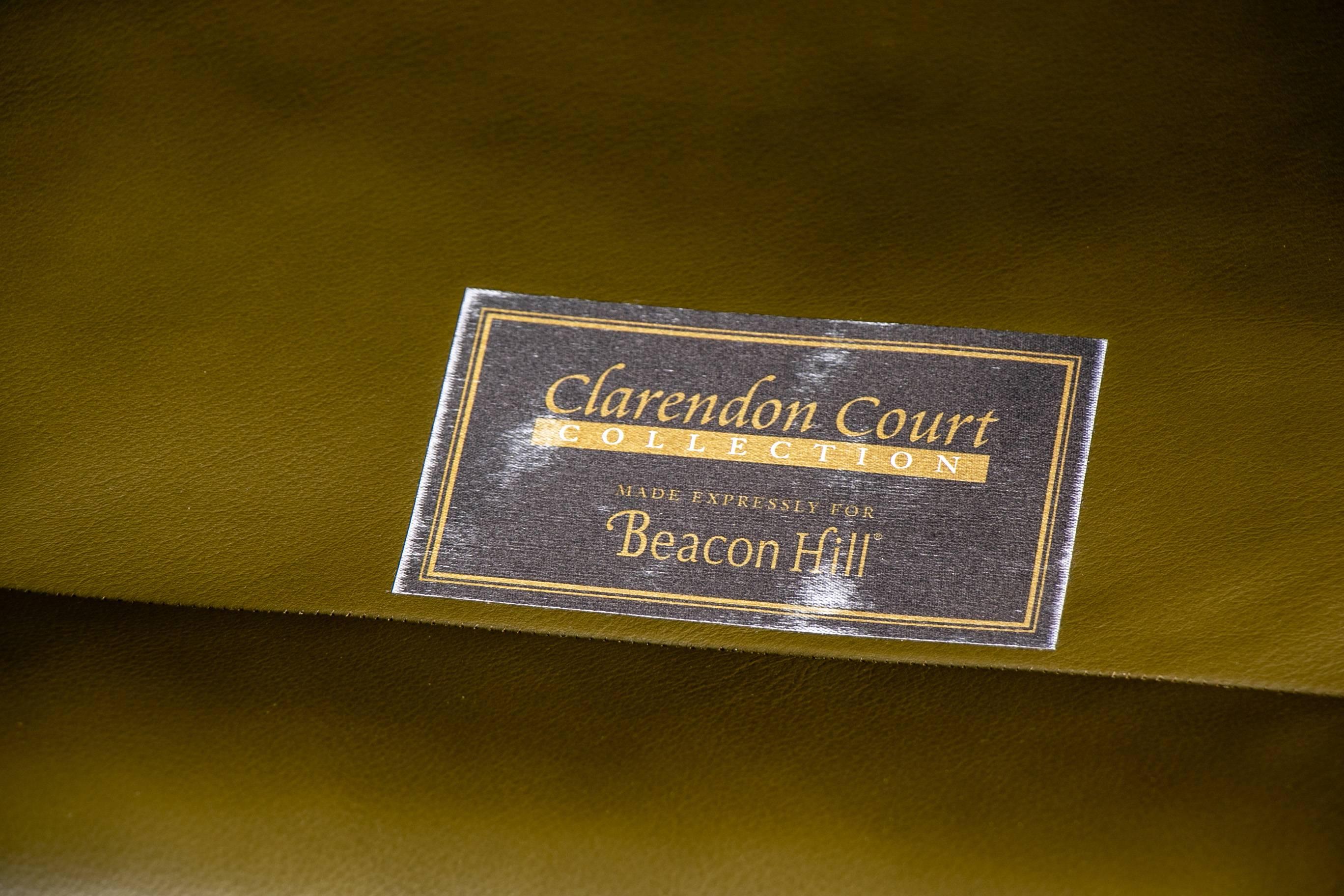 Pair of Beacon Hill Leather Club Chairs 3