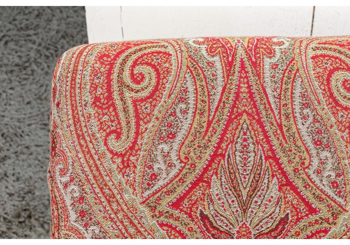 Fabric Pair Of Beacon Hill Upholstered Club Chairs And One Ottoman