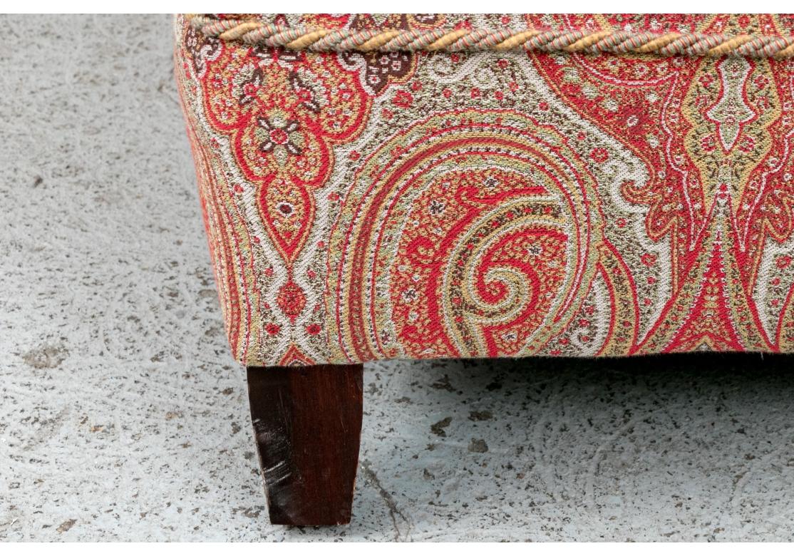 Pair Of Beacon Hill Upholstered Club Chairs And One Ottoman 1