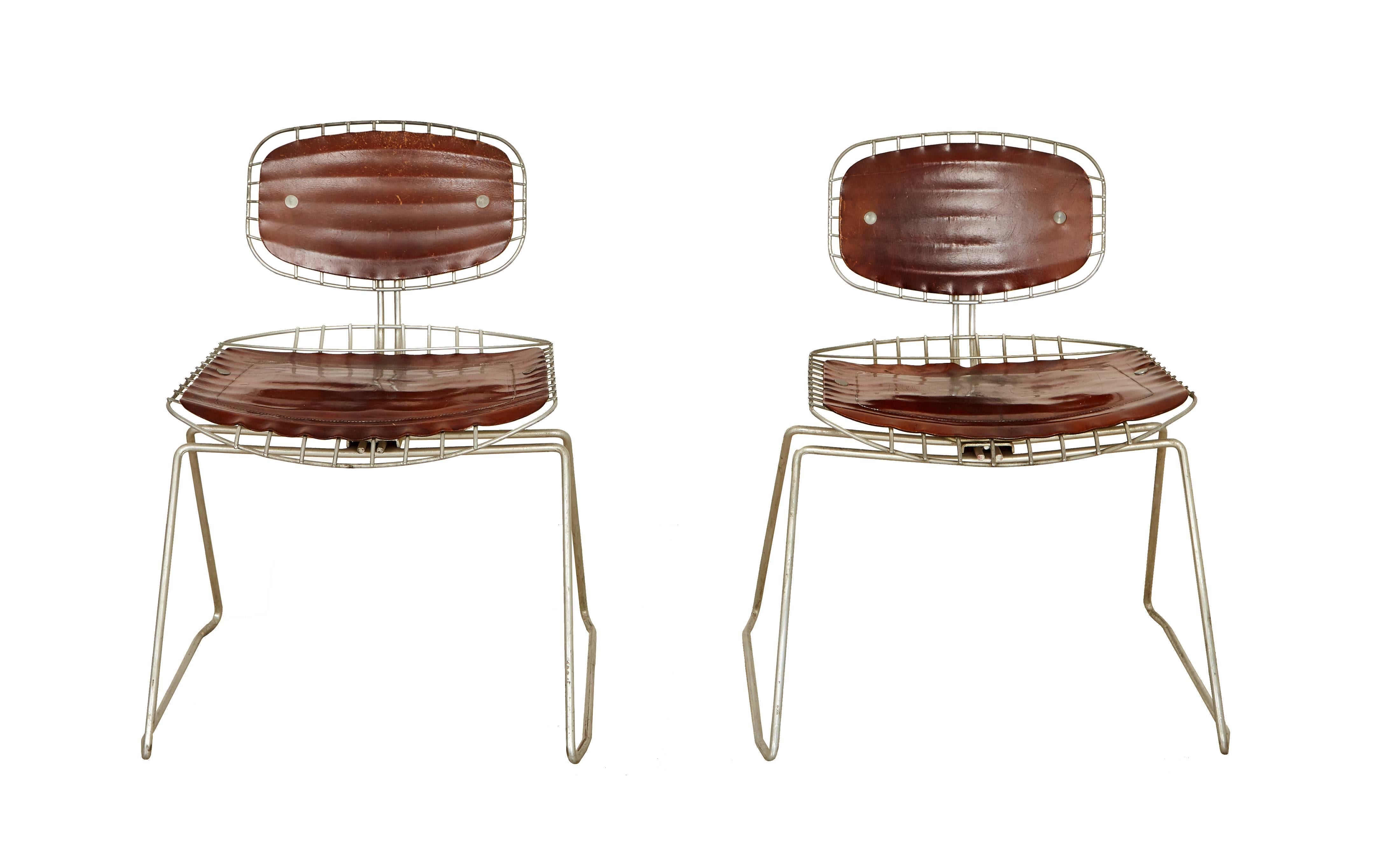 French Pair of Beaubourg Chairs For Sale