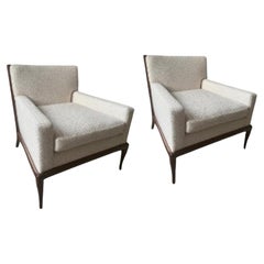 Pair of Custom Armchairs in the style of T.H. Robsjohn-Gibbbings
