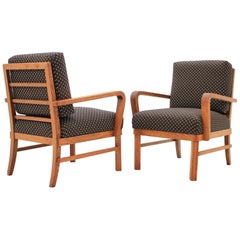 Pair of Beautiful Art Deco Armchairs, 1930s