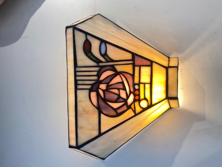 Hand-Crafted Pair of Beautiful Art Deco Style Wall Lights  For Sale