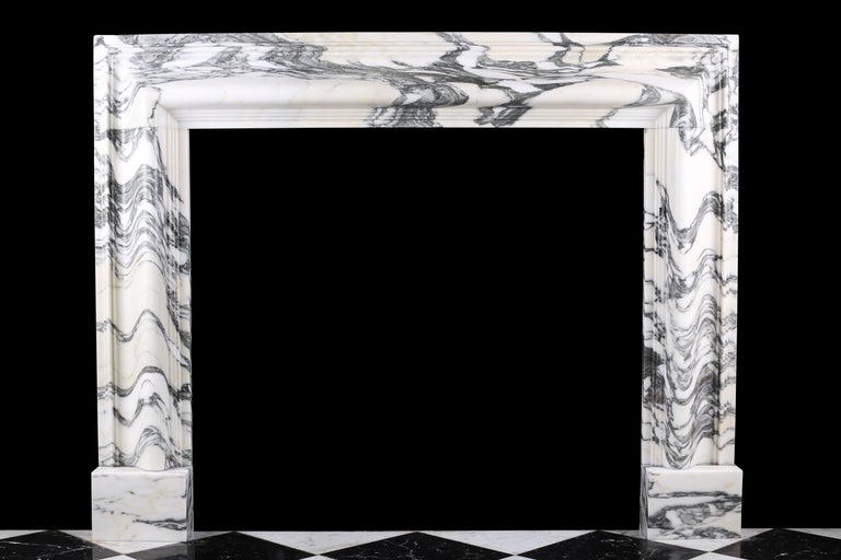 Pair Of Beautiful Baroque Bolection Fireplaces In Italian