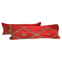 Pair of Beautiful Early 19th C Navajo Indian Weaving Pillows