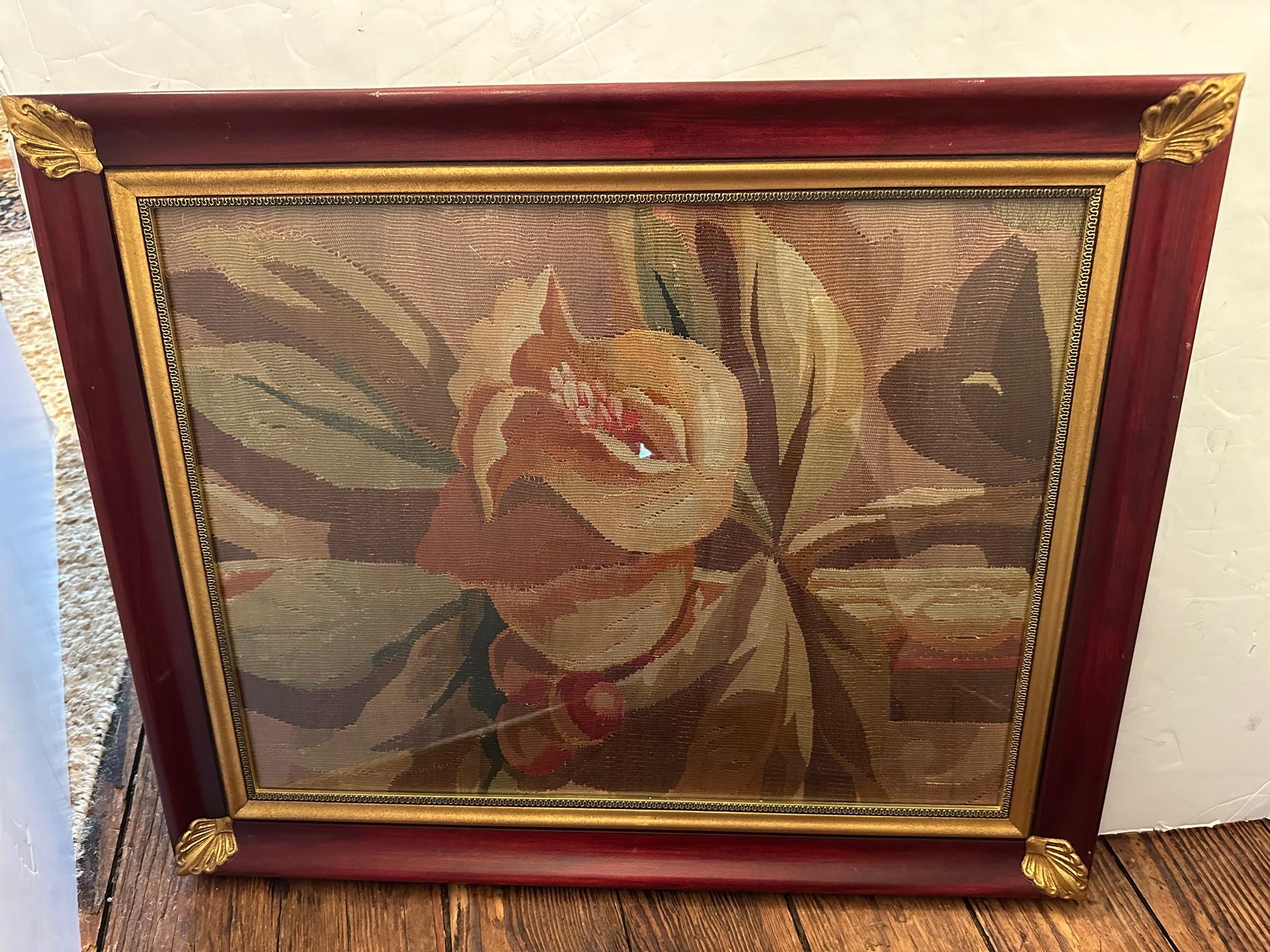 Italian Pair of Beautiful Framed Antique Tapestries For Sale