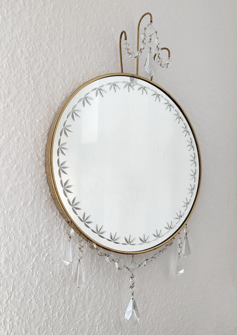 Pair of Beautiful Italian Vintage Wall Mirrors, 1950s In Good Condition For Sale In Berlin, DE