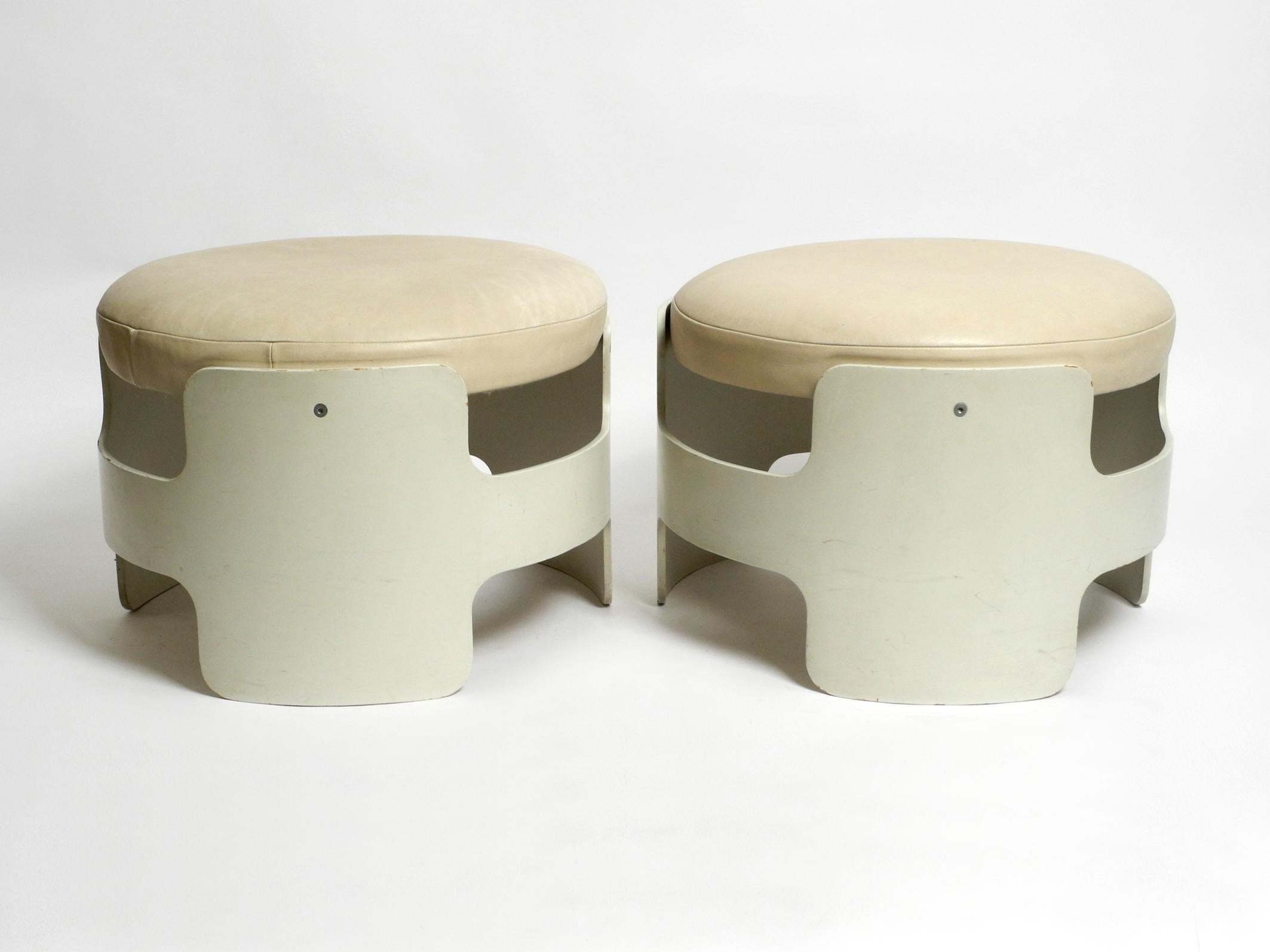 Pair of Beautiful Rare Stackable Original 1960s Space Age Stools by Gerd Lange 8