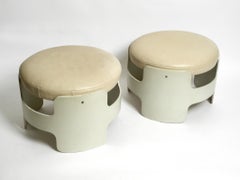 Pair of Beautiful Rare Stackable Original 1960s Space Age Stools by Gerd Lange