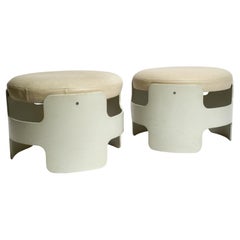 Pair of Beautiful Rare Stackable Original 1960s Space Age Stools by Gerd Lange