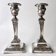 Pair of beautiful Silver Candlesticks from London in 1881