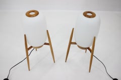 Pair of Beautiful Very Rare Modernist Rocket Floor Lamps by Úluv, 1960s