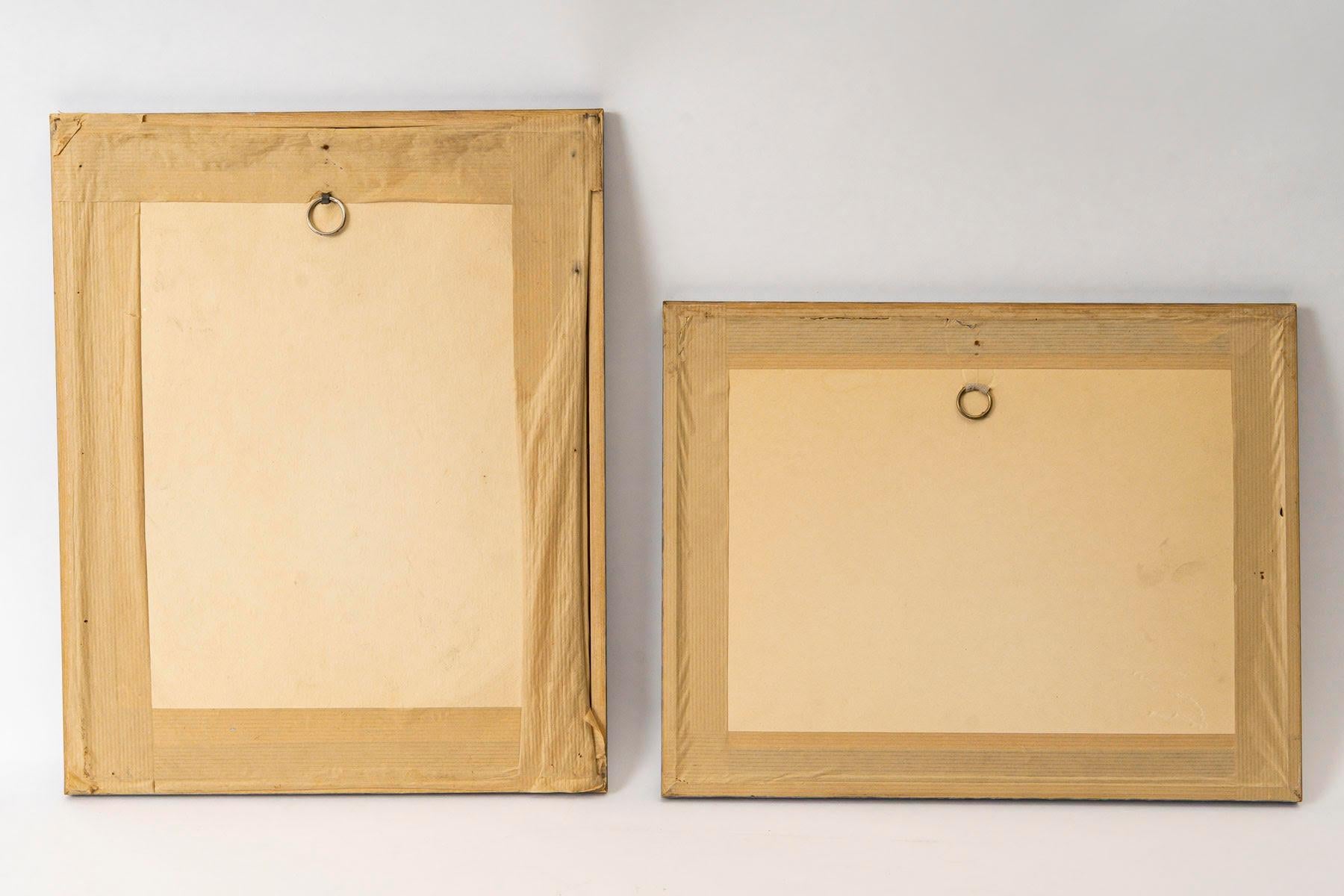 20th Century Pair of Beautifully Framed Reproductions Featuring 20th-Century Children. For Sale