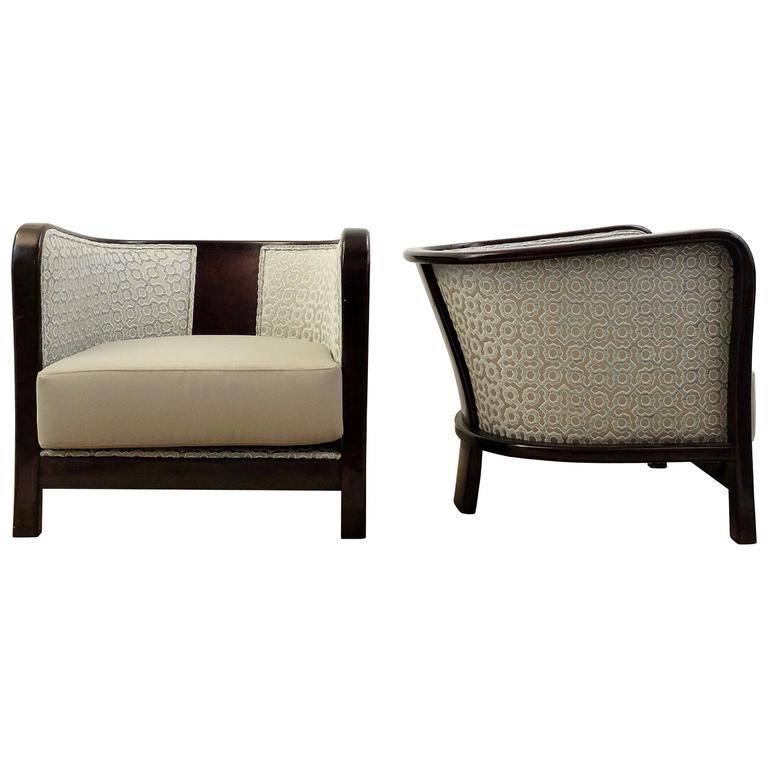 Pair of Beautifully Re-Upholstered Armchairs by Vittorio Valabrega