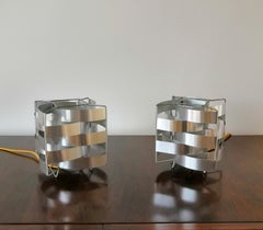 Pair of Bed Side Table Lamps by Max Sauze, France, 1970s