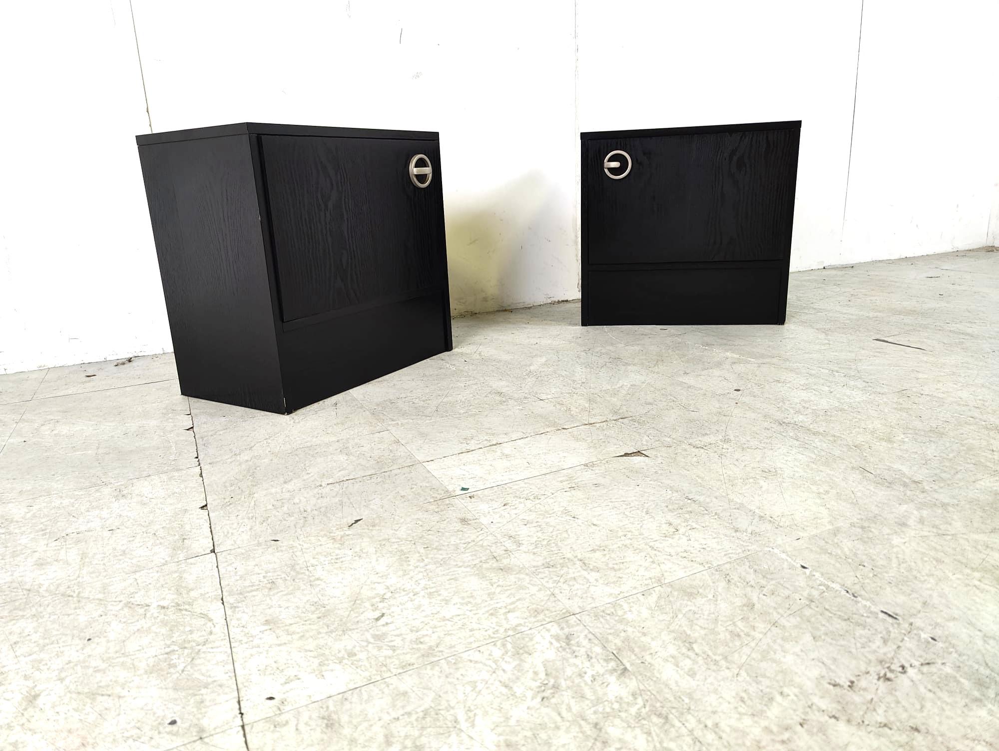 Pair of bedside cabinets, 1970s In Good Condition For Sale In HEVERLEE, BE