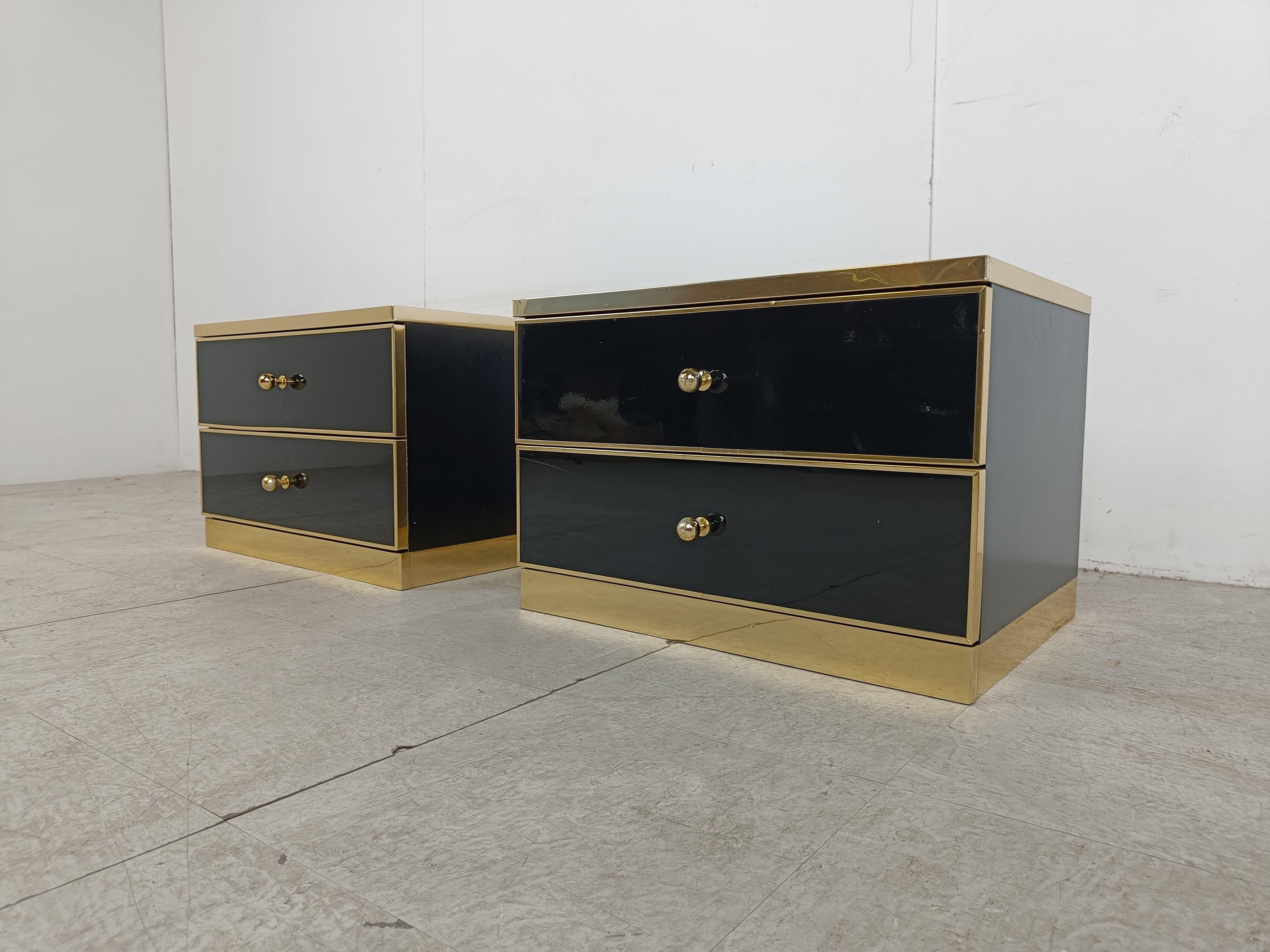 Late 20th Century Pair of bedside cabinets, 1970s
