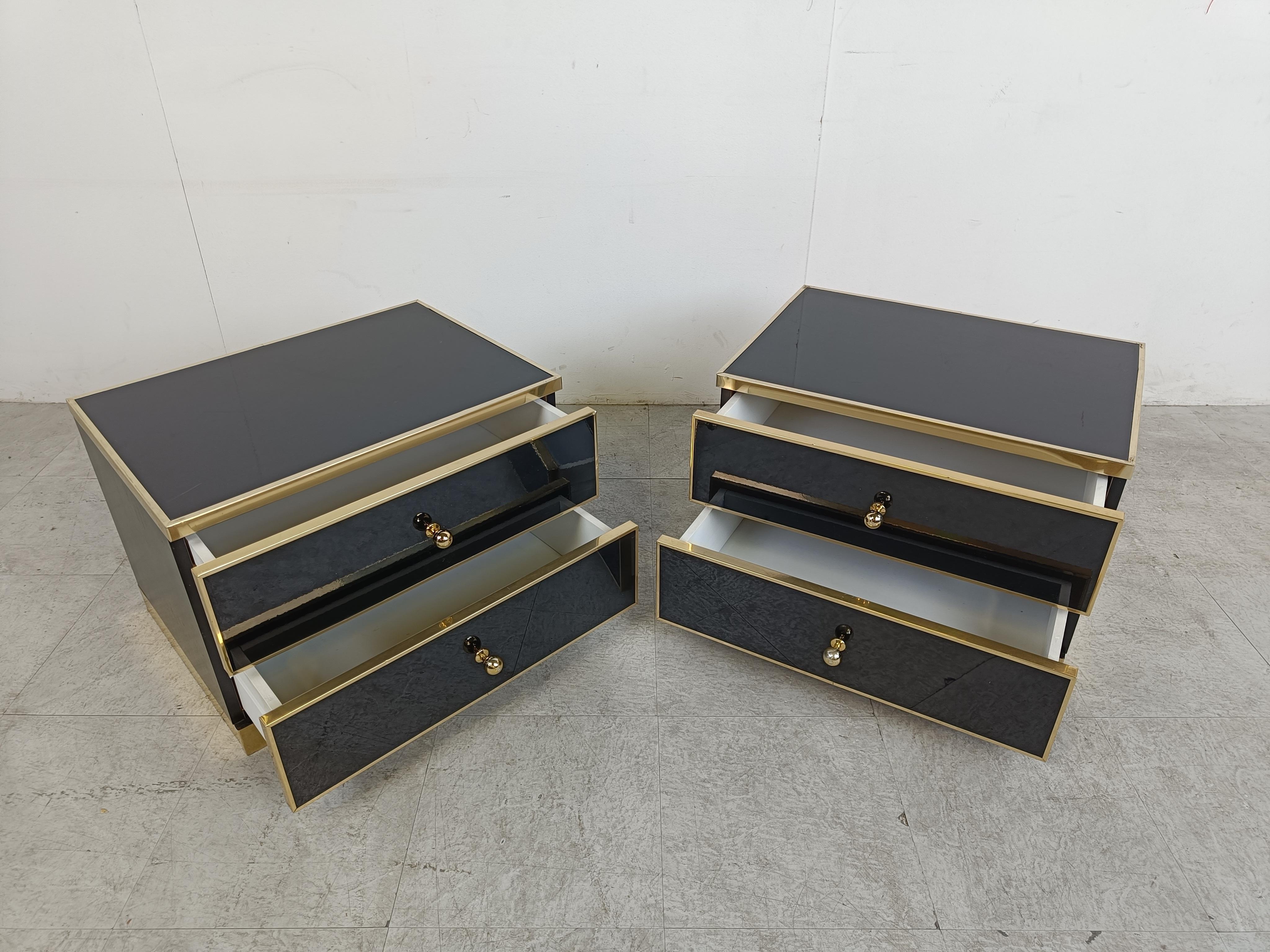 Pair of bedside cabinets, 1970s 1