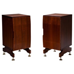 Paire d'armoires de chevet, attribuée à Vittorio Dassi, Italie, années 1960