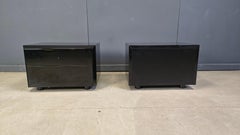 Pareja de mesillas de noche de Interluke, años 70