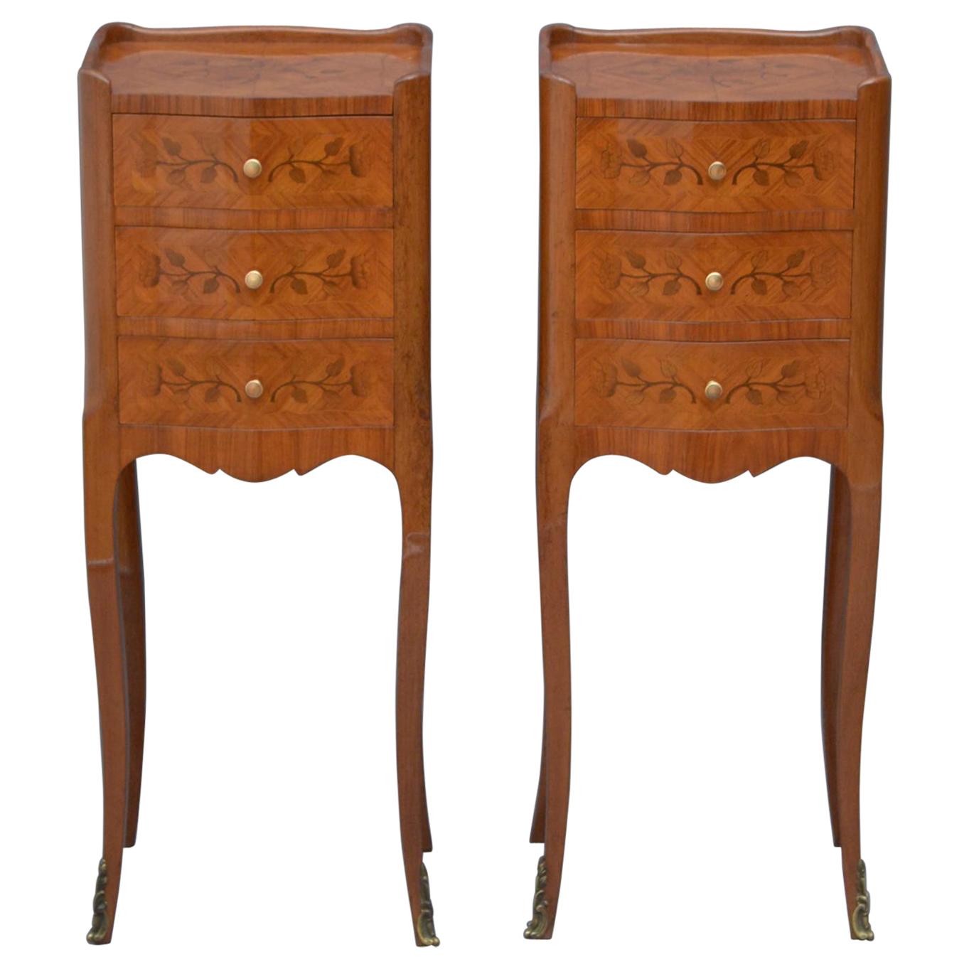 Pair of Bedside Cabinets Chests For Sale