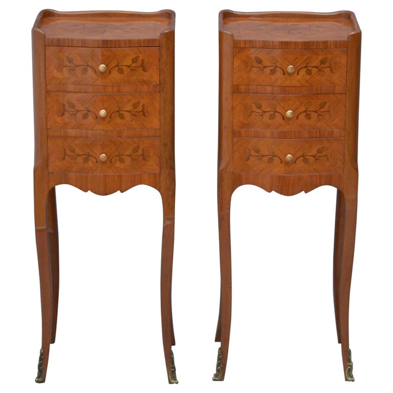 Pair of Bedside Chests For Sale at 1stDibs