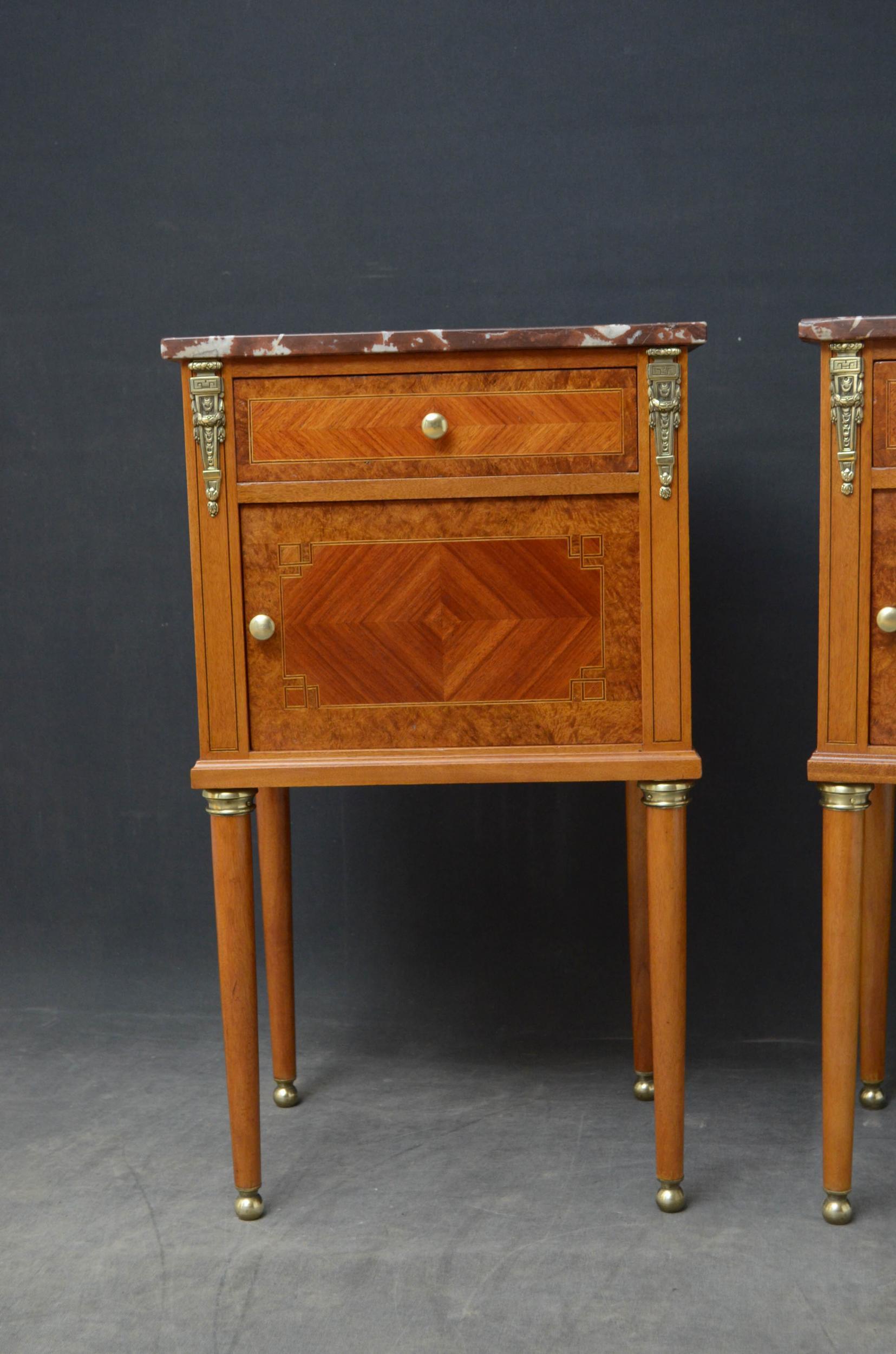 Oak Pair of Bedside Cabinets