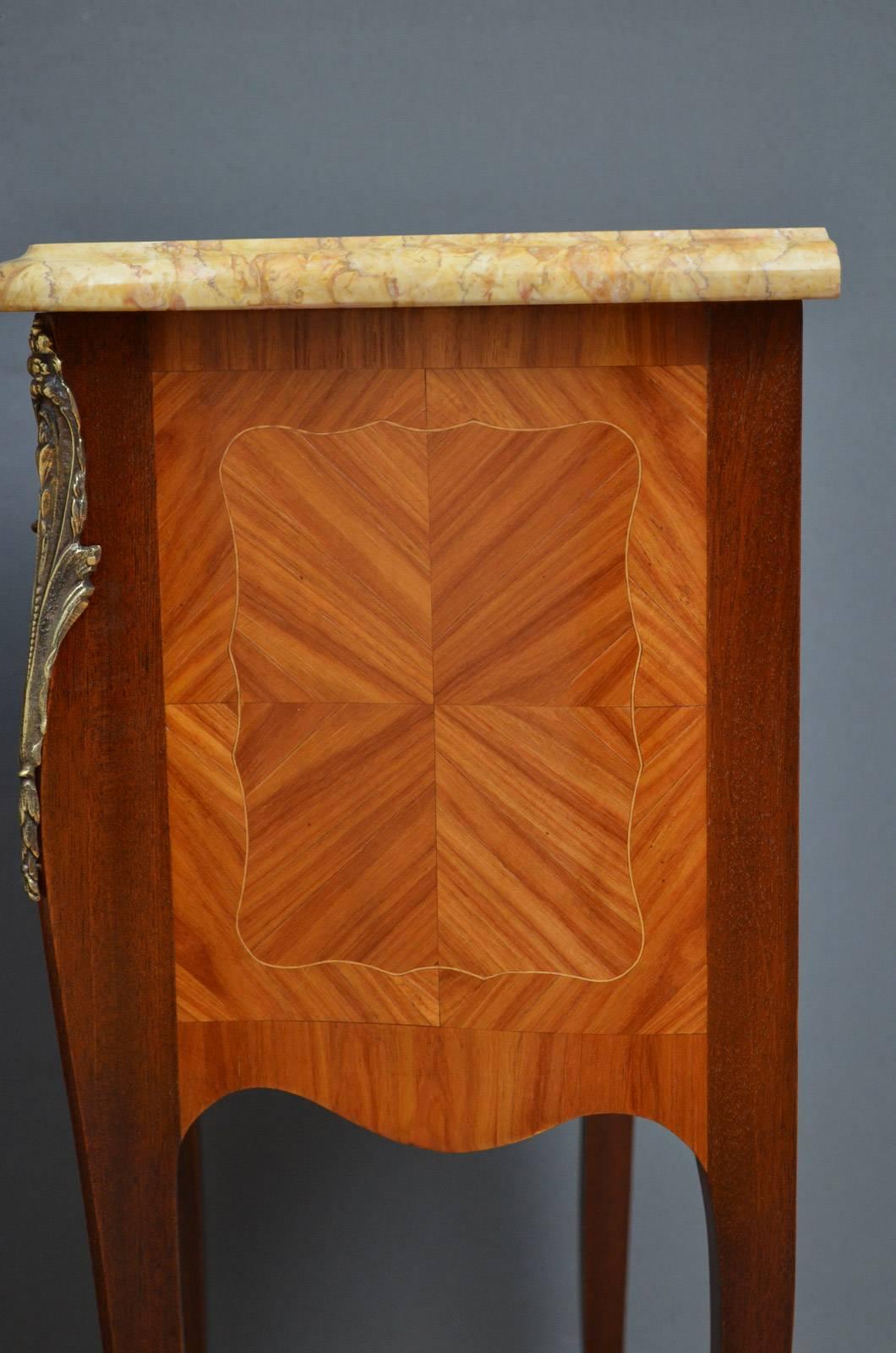 Pair of Bedside Cabinets in Tulipwood 2