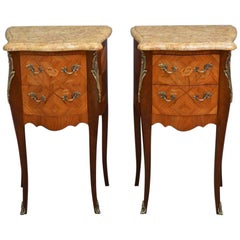 Pair of Bedside Cabinets in Tulipwood