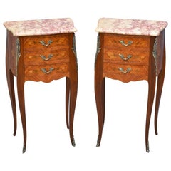 Pair of Bedside Cabinets in Tulipwood