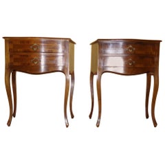 Pair of Bedside Cabinets Louis XV Style