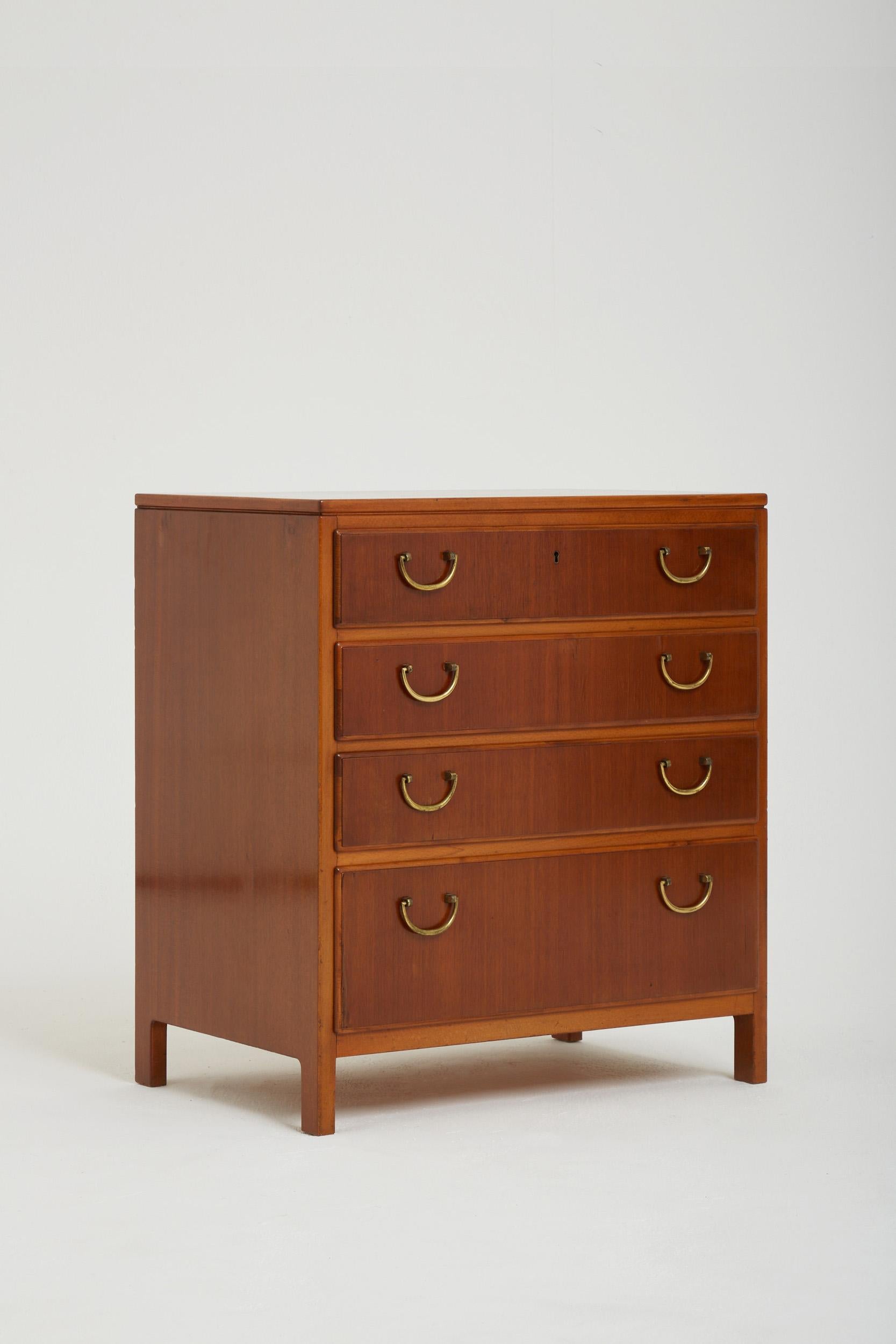 20th Century Pair of Bedside Chests of Drawers by David Rosen for Nordiska Kompaniet