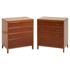 Pair of Bedside Chests of Drawers by David Rosen for Nordiska Kompaniet