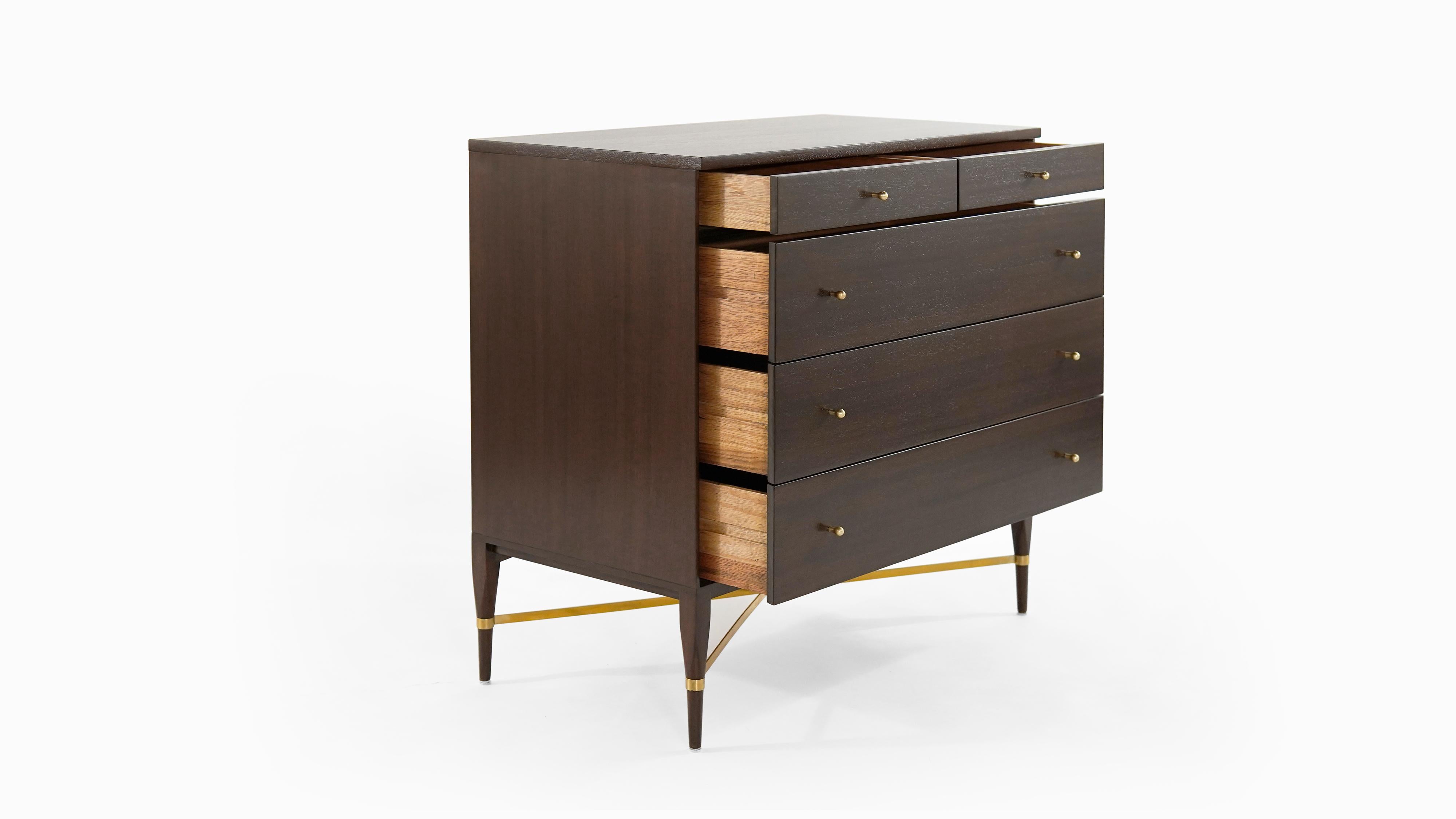 Pair of Bedside Mahogany Chests by Paul McCobb, Calvin Group, 1950s In Excellent Condition In Westport, CT