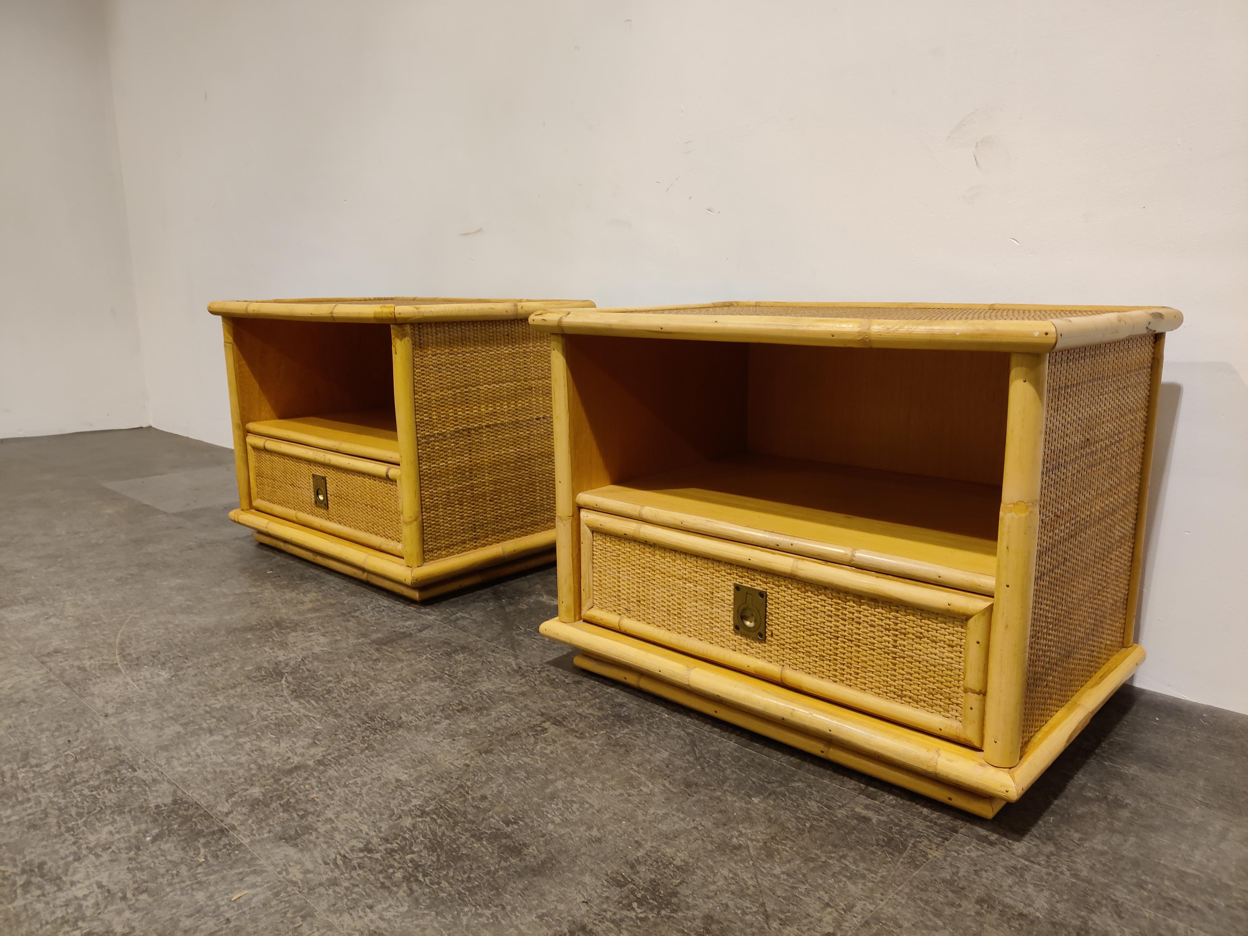 Pair of Bedside Night Stands by Dal Vera, 1960s In Good Condition In HEVERLEE, BE