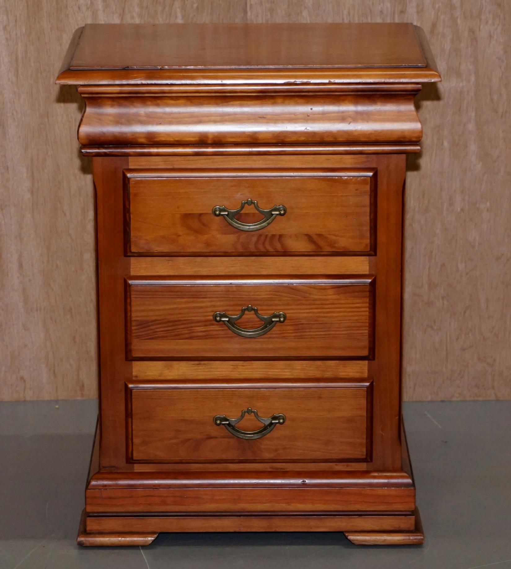 cherry bedside tables