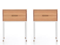 Pair of bedside table model Cosmopol. 2 drawers