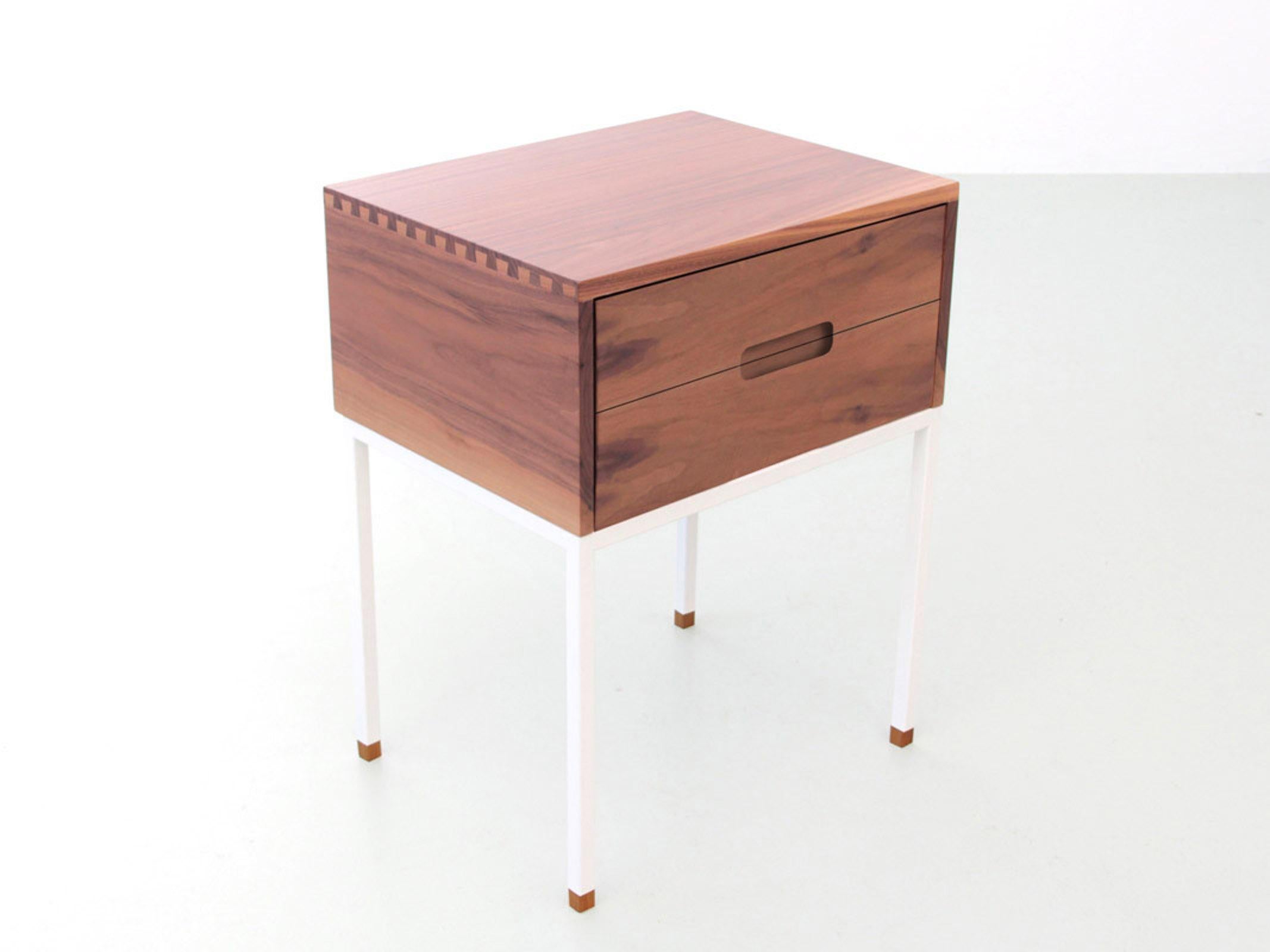French Pair of bedside table model Cosmopol. 2 drawers For Sale