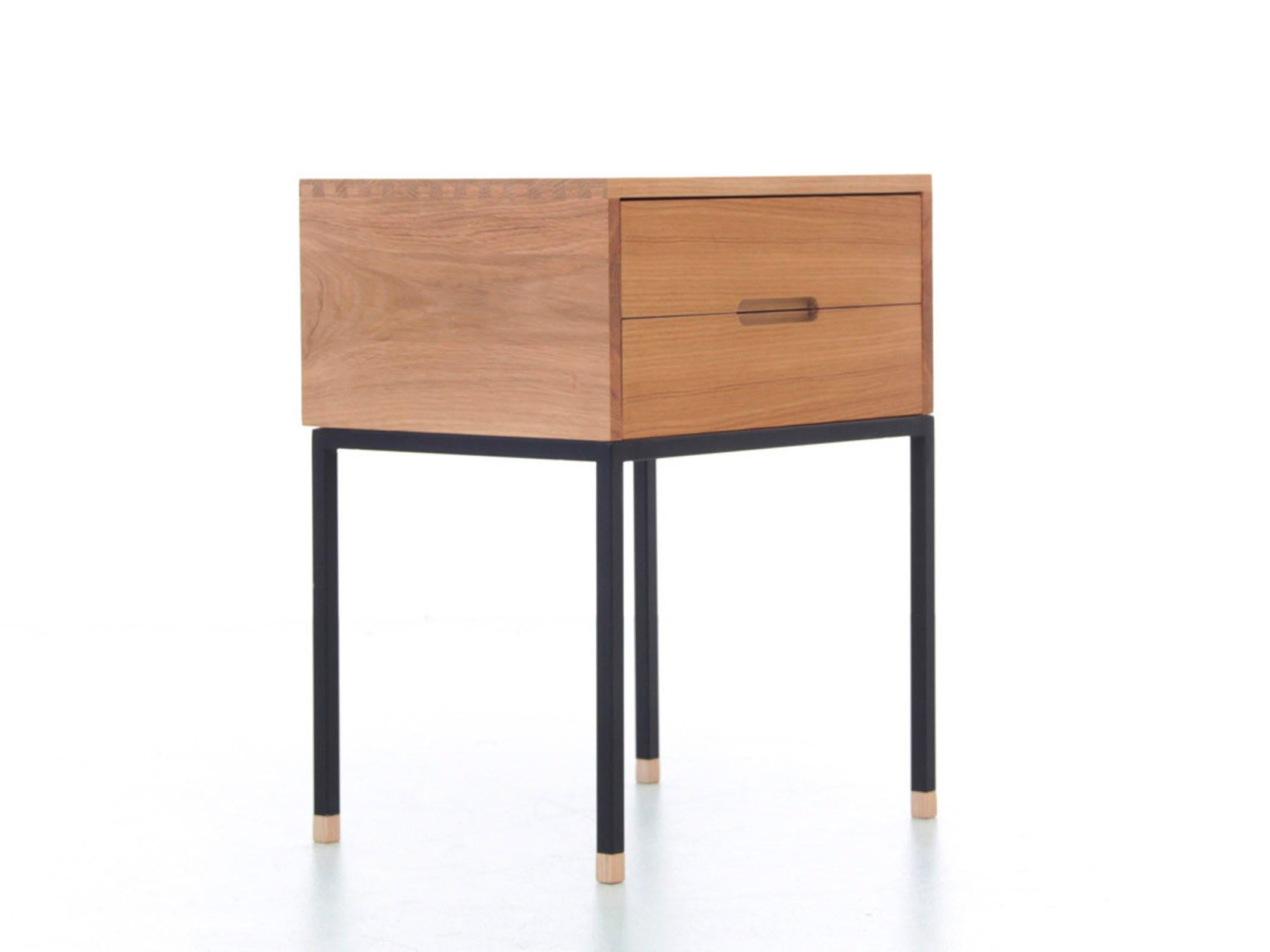 Contemporary Pair of bedside table model Cosmopol. 2 drawers For Sale