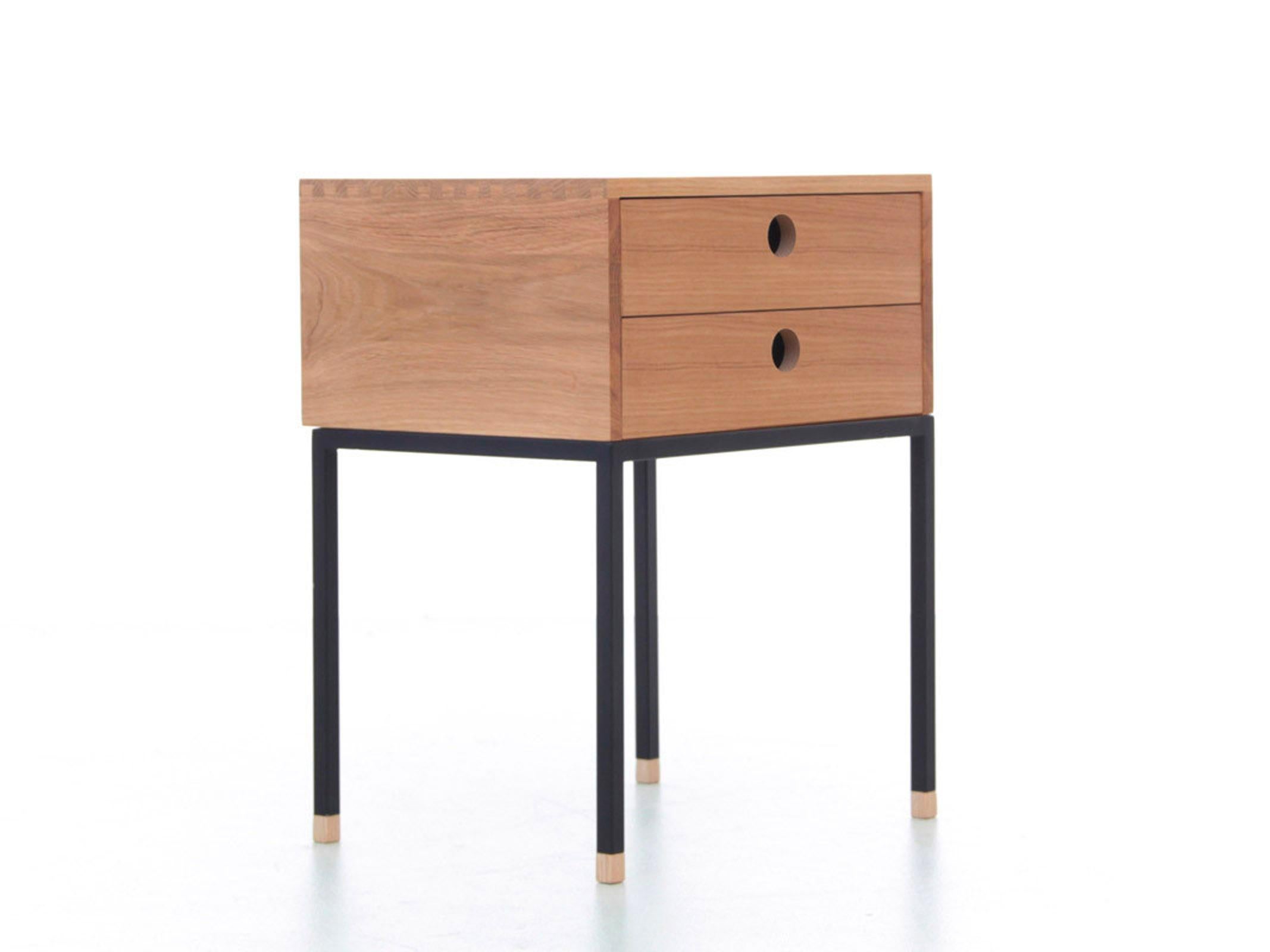 Pair of bedside table model Cosmopol. 2 drawers For Sale 1