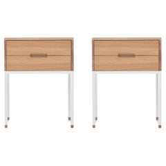 Pair of bedside table model Cosmopol. 2 drawers