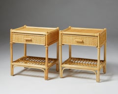 Pair of Bedside Tables, Anonymous, for DUX, Sweden, 1960's