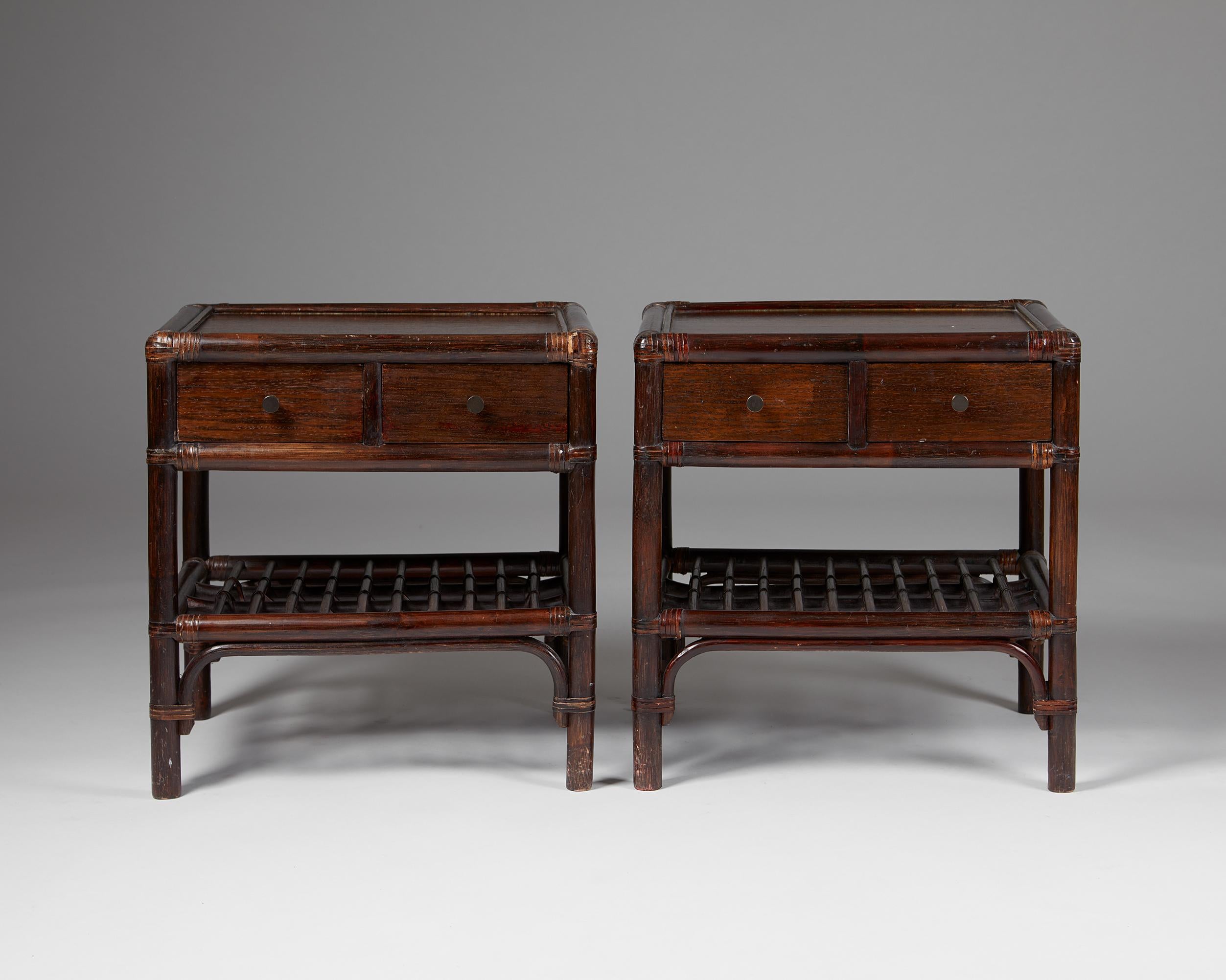 Swedish Pair of Bedside Tables, Anonymous for DUX, Sweden, 1960s