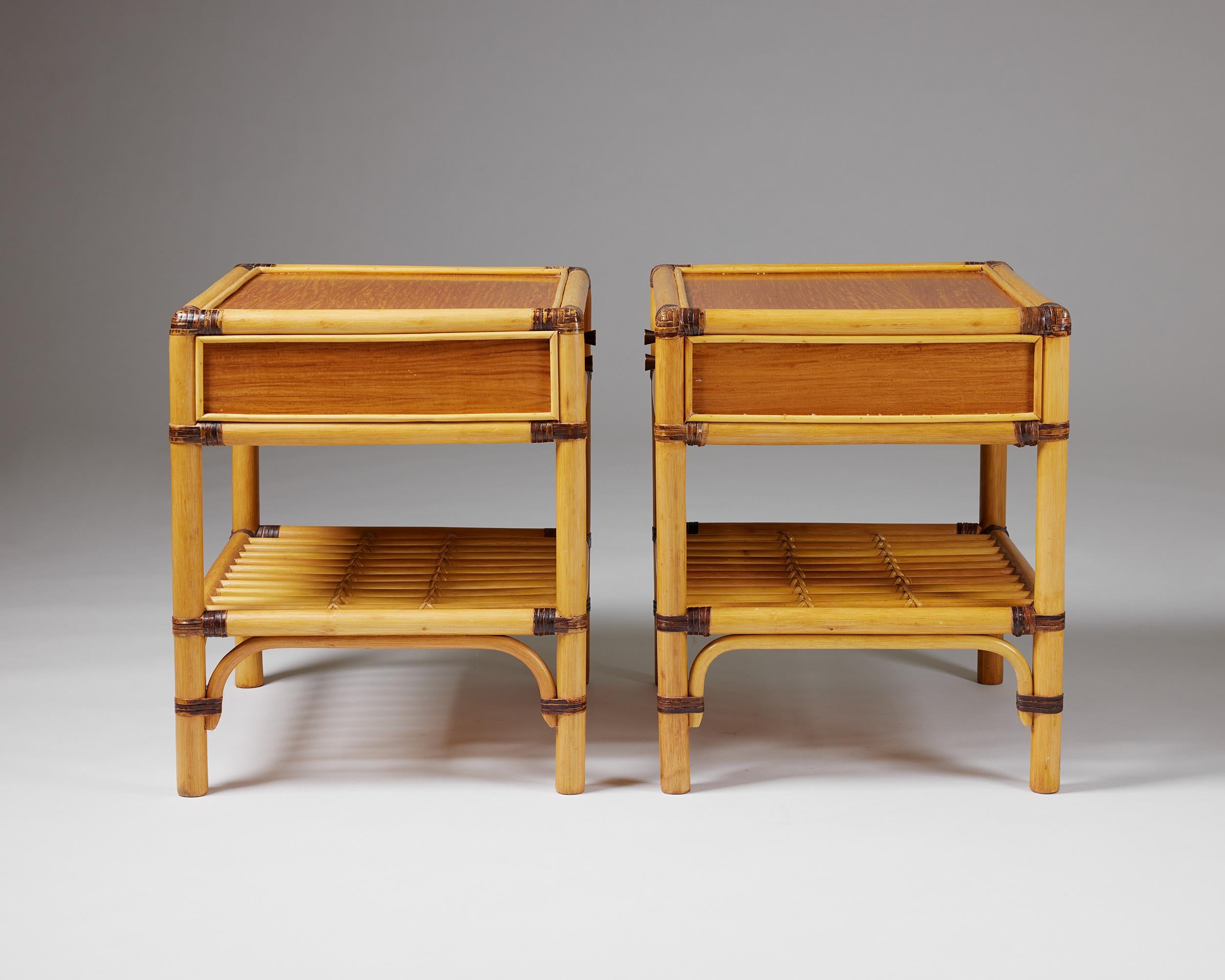 Swedish Pair of Bedside Tables, Anonymous for DUX Sweden, 1960s